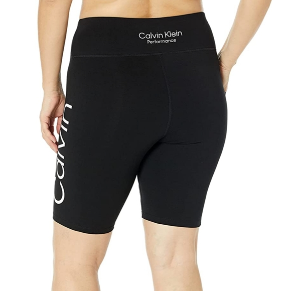 Calvin Klein Performance High Waste Bike Shorts NWT Color Black Size L - Picture 5 of 5